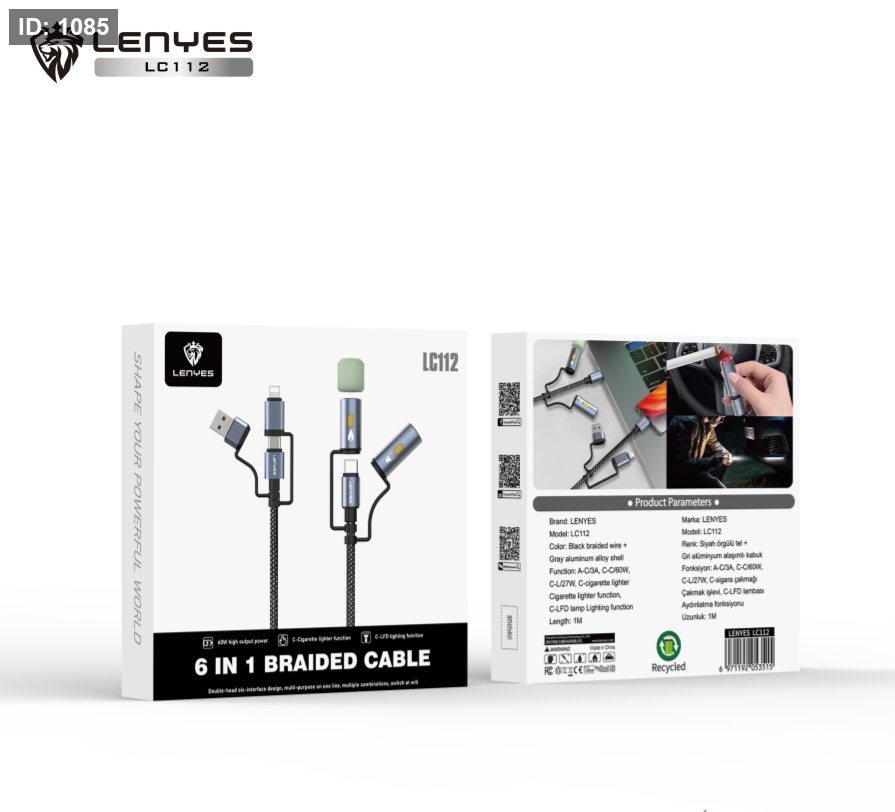 LENYES LC112 6 IN 1 Cabel